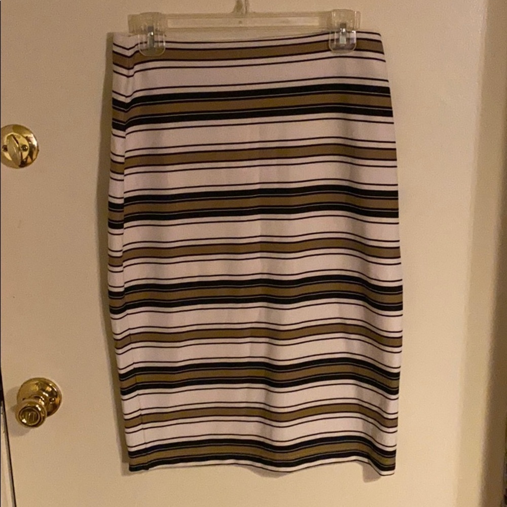 BNWT Stripped Midi Skirt